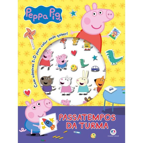 Livro Adesivos Peppa Passatempos da Turma - Ciranda Cultural