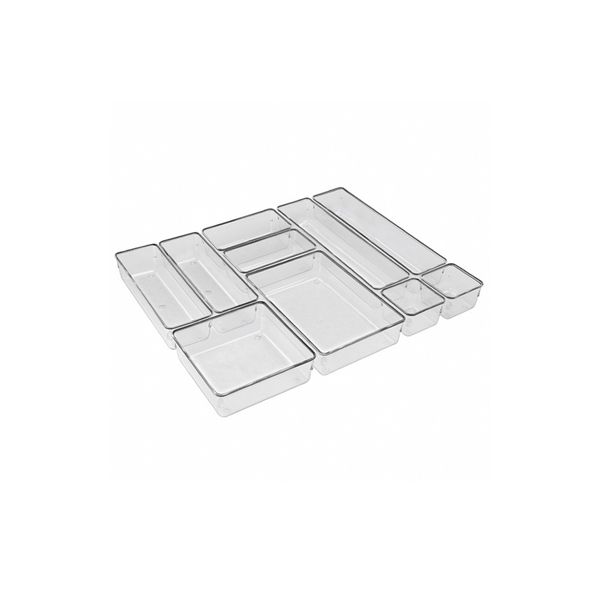 Organizador modular Pote Transp Gd Kit 10 po Acrimet ref 979