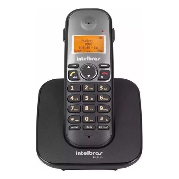 Telefone Fixo Sem Fio Intelbras Ts5120 Com Viva Voz e Identificador De Chamadas