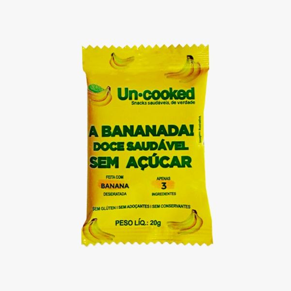 A Bananada! Sem Glúten Vegano Uncooked 20g