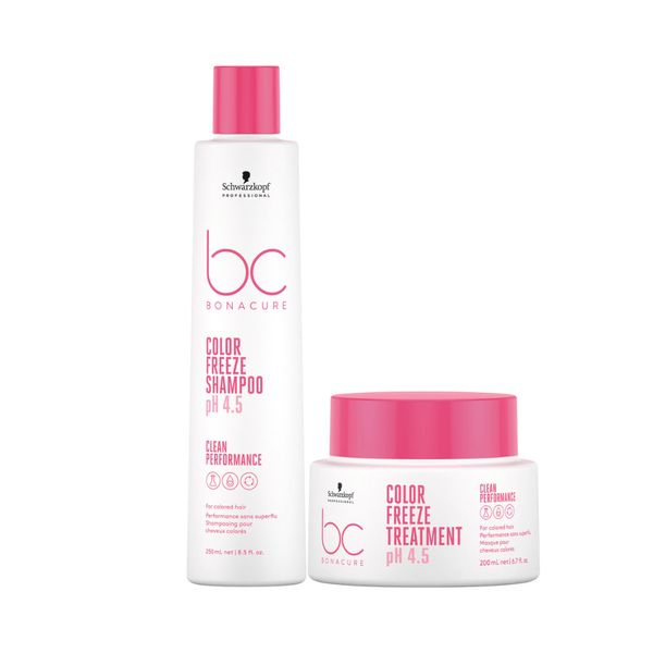 Schwarzkopf BC Clean Color Freeze pH 4.5 Shampoo 250ml e Máscara 200ml Schwarzkopf BC Clean Color Freeze pH 4.5 Shampoo 250ml e Máscara 200ml