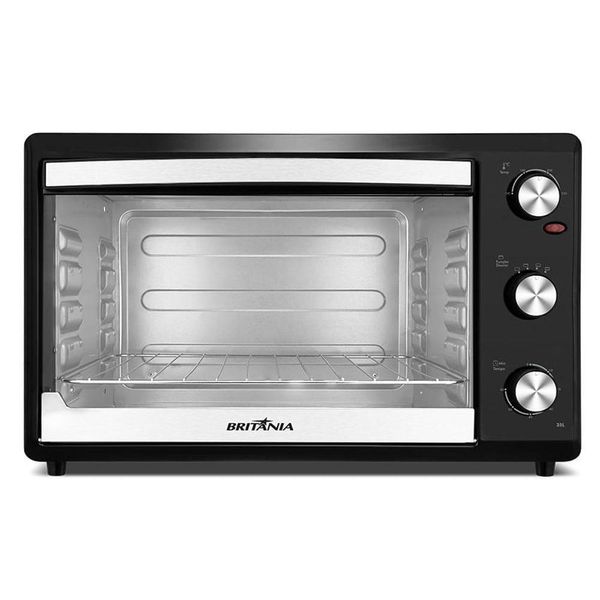 Forno Elétrico 35L Britânia BFE35 Dupla Resistência Preto 127V