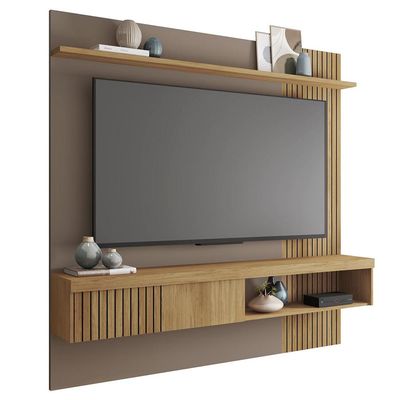 Painel Para TV Até 65 Polegadas Moon Marrom Caemmun