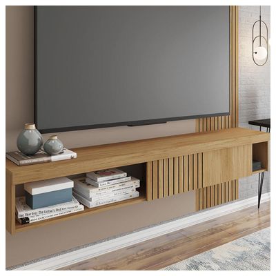 Painel Para TV Até 65 Polegadas Moon Marrom Caemmun