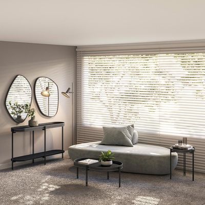Aparador Decorativo Grimaldi Base Aço com Detalhe em Couro Preto G77 - Gran Belo