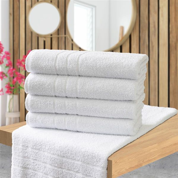 Kit Com 9 Toalhas De Banho Para Hotel - Profissional Prata Preto