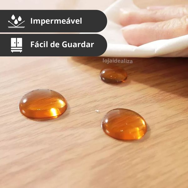 Toalha Mesa Plastico Transparente Pvc 1,00x1,40 - 0,20mm