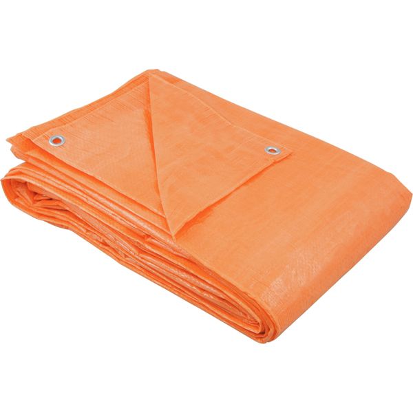 Lona polietileno 9x4m laranja 100 micras leve - Nove54