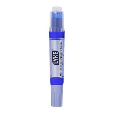 Kit 3 Pincel Marcador Quadro Branco Recarregável Lyke
