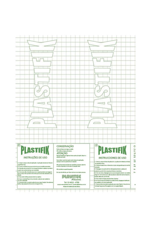 Plástico Adesivo Plavitec Transparente 0,45x10m