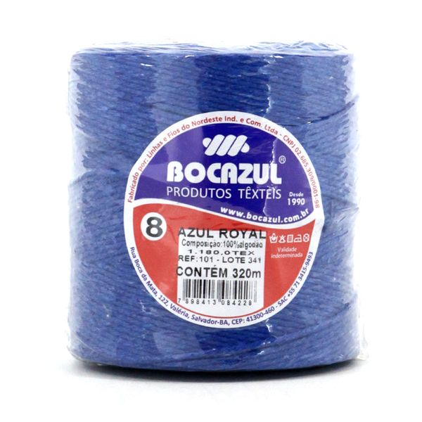 Barbante Bocazul 4/8 101 Nº08 320m Azul Royal