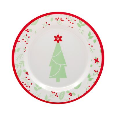 Prato Natal Le Melamina Clássico 24,9cm