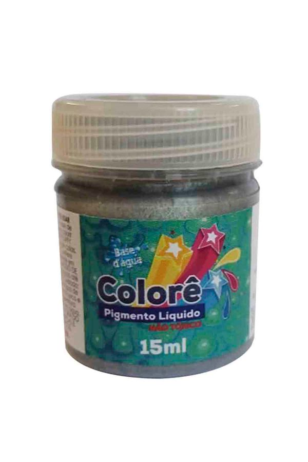 Corante Líquido com 15ml Prata