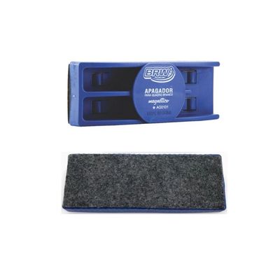 Kit 3 Pincel Marcador Quadro Branco Recarregável Com Refil + Apagador Magnético Brw