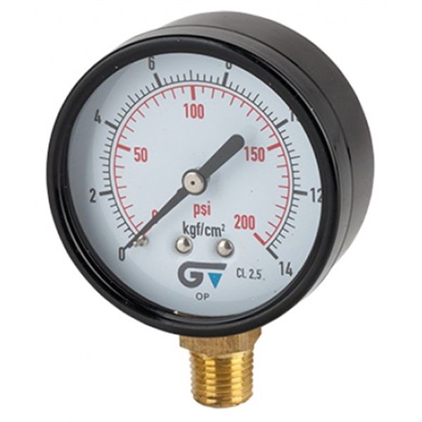 Manômetro 63Mm 1000 Psi 70.31 Bar 1/4 Caixa Branca Tecnoar Aço Manômetro 63Mm 1000 Psi 70.31 Bar 1/4 Caixa Branca Tecnoar Aço