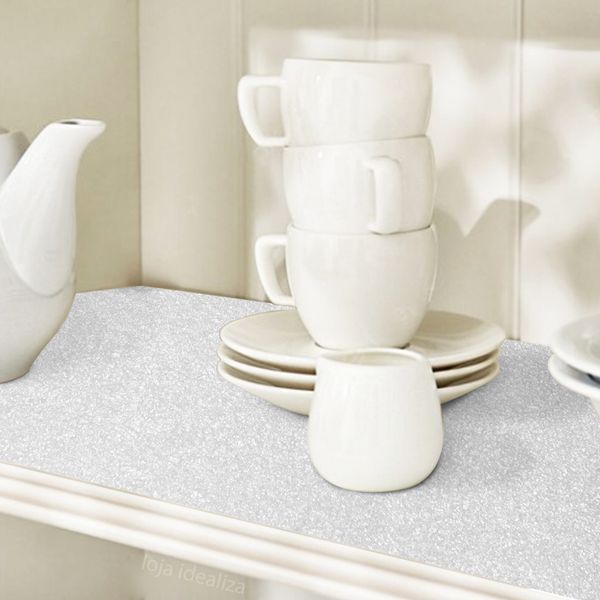 Forro Armário Gaveta Antimofo Bactéria 5 Metros X 60cm - Branco Forro Armário Gaveta Antimofo Bactéria 5 Metros X 60cm - Branco