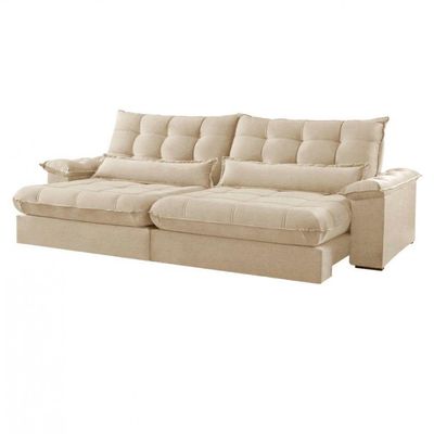 Sofá Classic Linho 02 Módulos 120 Cm B25 Meu Sofá Online A294 Linho Creme