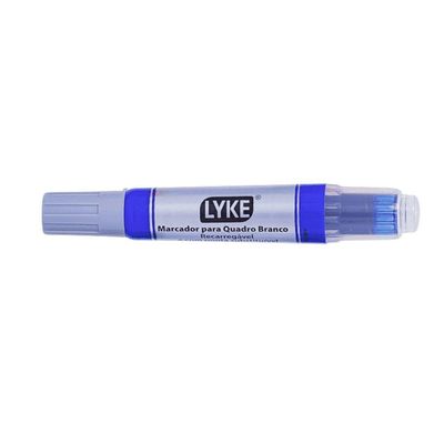 Pincel Marcador Quadro Branco Recarregável Lyke Azul