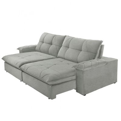 Sofá Gaia Linho 02 Módulos 100 Cm B25cm Meu Sofá Online A230 Linho Cinza