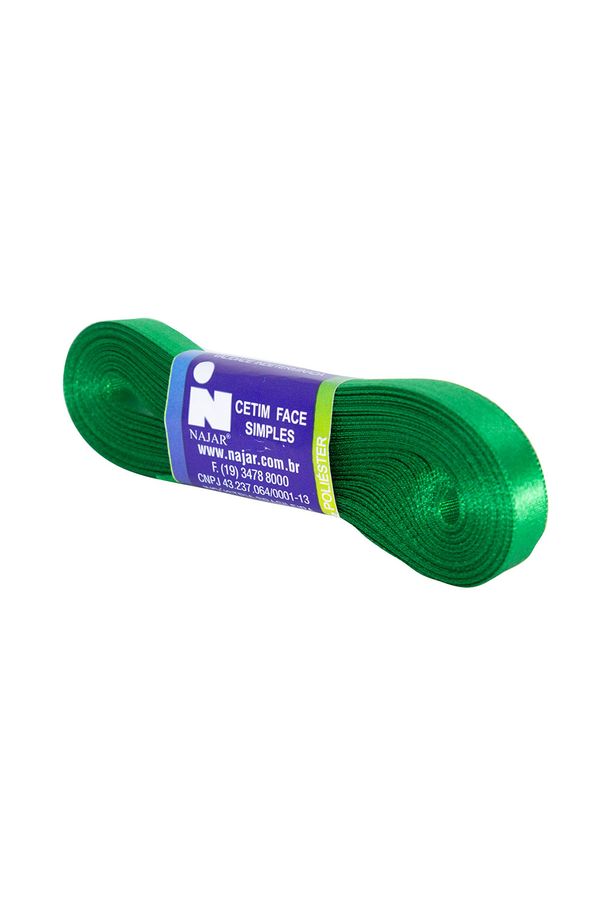 Fita de Cetim Nº02 10mm Peça com 10m Verde Bandeira