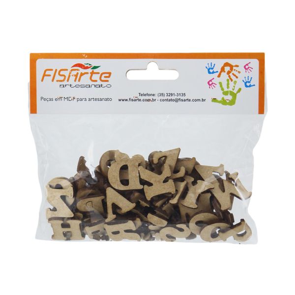 Kit com 100 Letras de Mdf 20mm