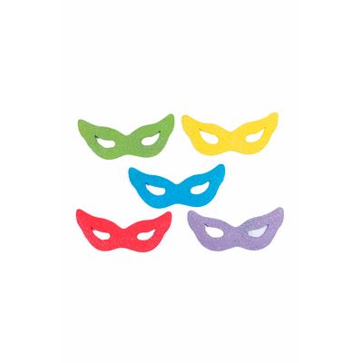 Máscara Decorativa para Carnaval de Isopor com 10 Unidades