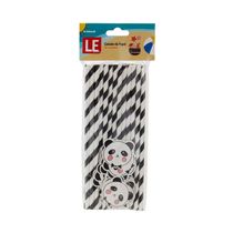 Canudo de Papel Le com 25 Unidades Panda