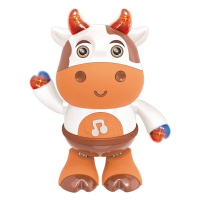 Brinquedo Musical Dancing Vaquinha Dança Luz e Som - Dm Toys 6634