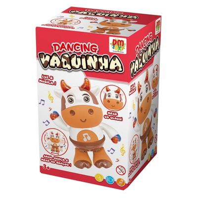 Brinquedo Musical Dancing Vaquinha Dança Luz e Som - Dm Toys 6634
