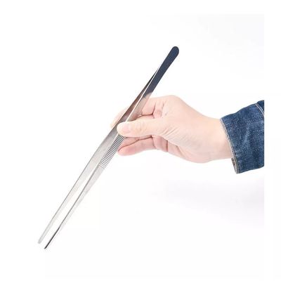Pinça Culinária Inox Profissional 30cm Mimo Style Pegador De Cozinha Para Alimentos Gastronomia Decoração Pratos
