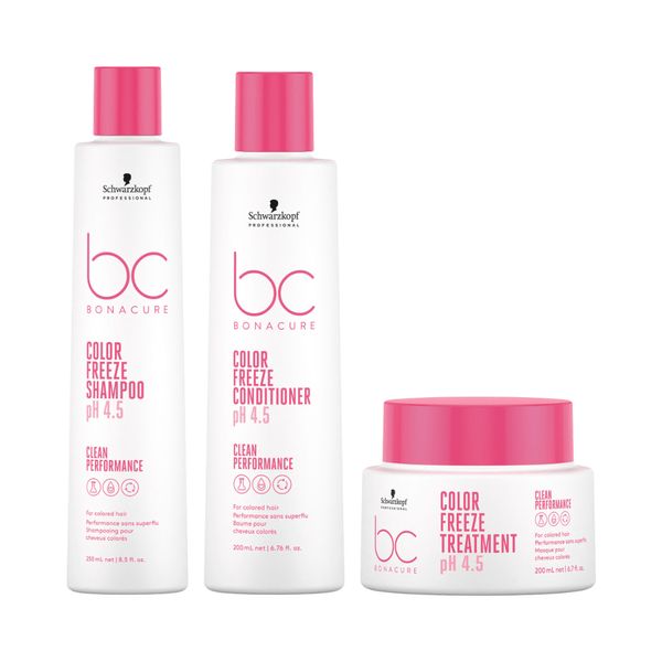 Schwarzkopf BC Clean Color Freeze pH 4.5 Kit - 3 produtos