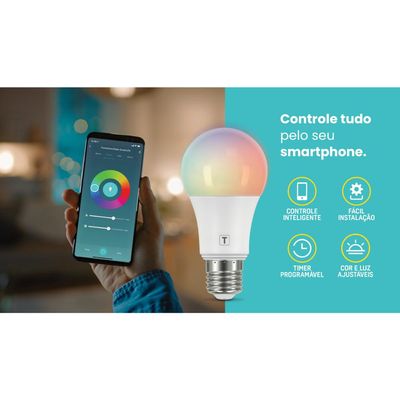 Lâmpada LED Smart Tramontina 16 Milhões de Cores RGBW Wi-Fi