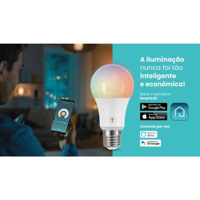 Lâmpada LED Smart Tramontina 16 Milhões de Cores RGBW Wi-Fi