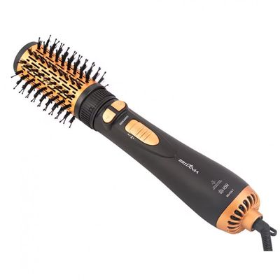 Escova Rotativa Secadora BER20PD com 3 Temperaturas Britânia Preto e Dourado / Bivolt