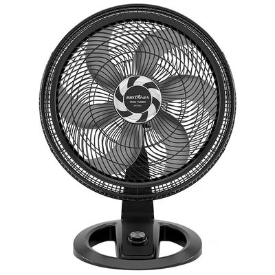 Ventilador de Mesa Britânia Maxx Force BVT500 58cm com 3 Velocidades e 6 Pás Preto / 110V