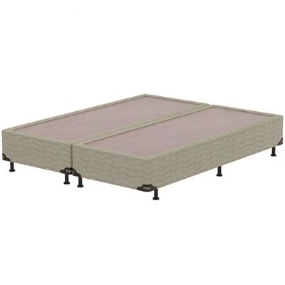 Base Box Queen Size Probel Fort Comfort com Revestimento em Tecido Jacquard 38x158x198cm Bege