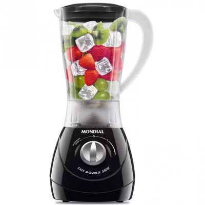 Fritadeira Elétrica Sem Óleo Air Fryer Mondial AF-36-FB 3,6L + Liquidificador Mondial Turbo Power L-99 FB 500W com 3 Velocidades Preto / 220V