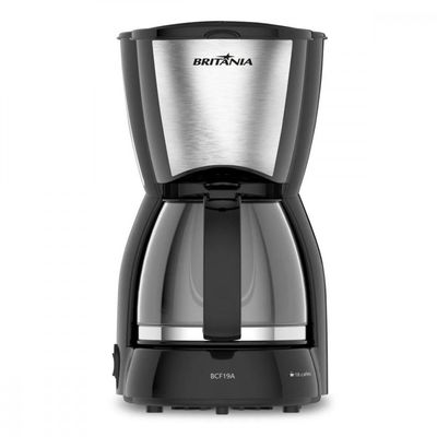 Cafeteira Elétrica Britânia BCF19 18 xícaras Preto e Inox / 110V