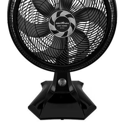 Ventilador Britânia BVT301 para Mesa ou Parede 60W 3 Velocidades 6 Pás Preto / 220V