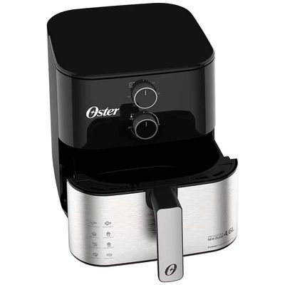 Fritadeira Elétrica OFRT520 Compact 4,6 L com Revestimento Antiaderente Oster Inox / 220V