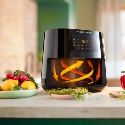 Fritadeira Elétrica Sem Óleo Air Fryer Philips Walita RI9270 6,2 Litros Digital Preto / 220V