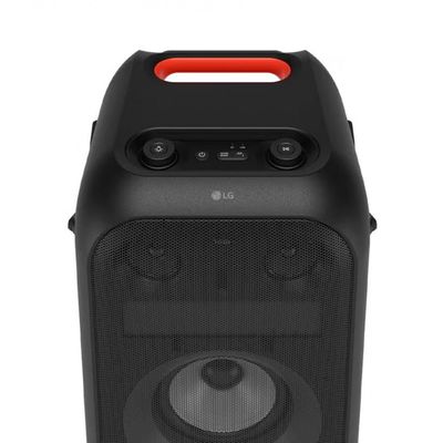 Caixa de Som Amplificada LG Partybox Xboom XL9T IPX4 Bivolt com Bluetooth, Alça de transporte e Display LED 1000W RMS - Preta Preto / Bivolt