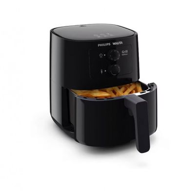 Fritadeira Elétrica Sem Óleo Airfryer Philips Walita HD9202/9, 4,1L Preto / 110V