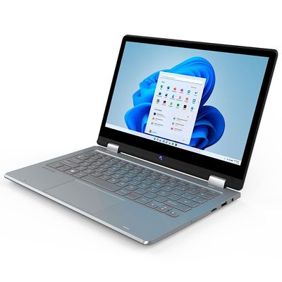 Notebook 2 em 1 Positivo Duo Intel Celeron Dual Core 4GB 128GB eMMC Tela 11.6 Cinza