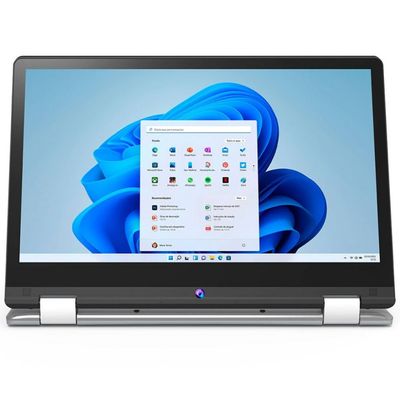 Notebook 2 em 1 Positivo Duo Intel Celeron Dual Core 4GB 128GB eMMC Tela 11.6 Cinza