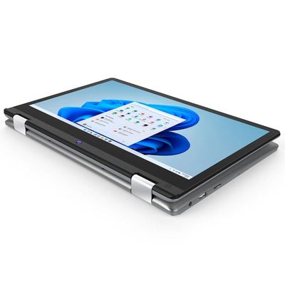 Notebook 2 em 1 Positivo Duo Intel Celeron Dual Core 4GB 128GB eMMC Tela 11.6 Cinza