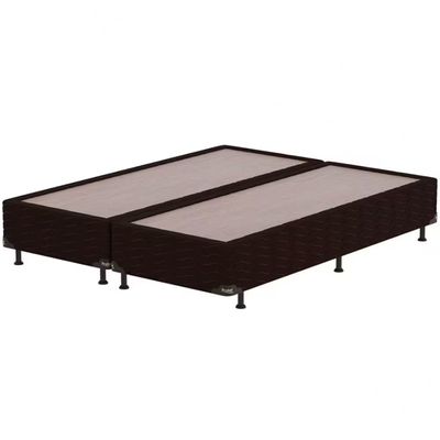 Base Box Queen Size Probel Nevada com Revestimento em Tecido Poliéster 38x158x198cm Marrom