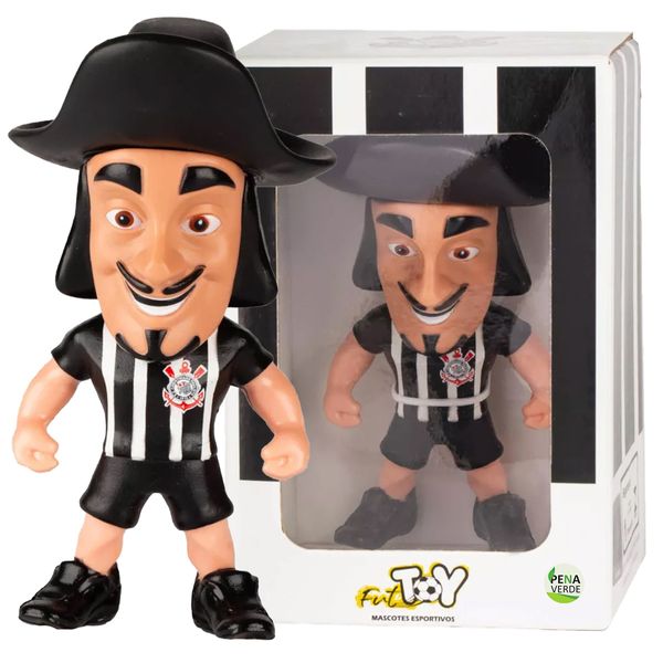 Boneco  Camisa 2 Listrada De Futebol Oficial Do Corinthians Timão  Fut Toy Articulado Licenciado Versão Licenciado