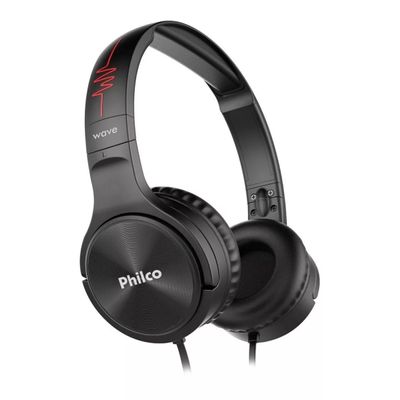 Fone de ouvido over-ear Philco Wave PFO02 preto