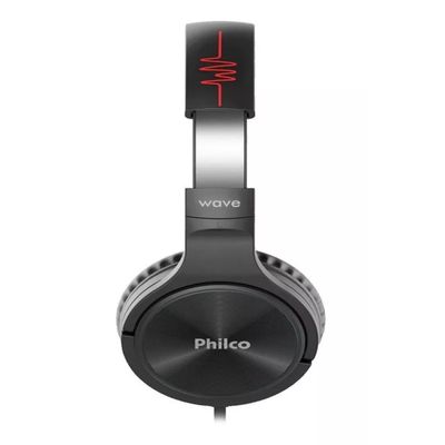 Fone de ouvido over-ear Philco Wave PFO02 preto